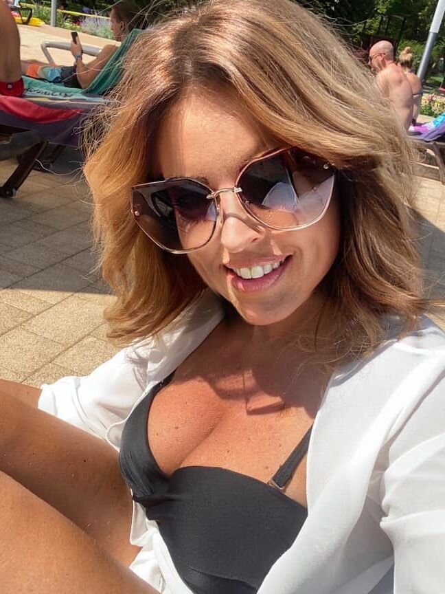 Smiling milf