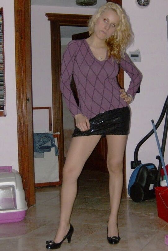 young milf in front of cuckold husband