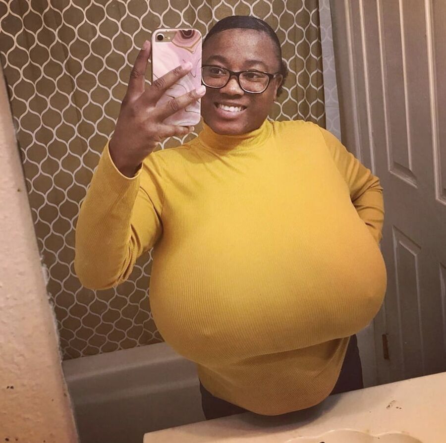 Big huge pretty black tits
