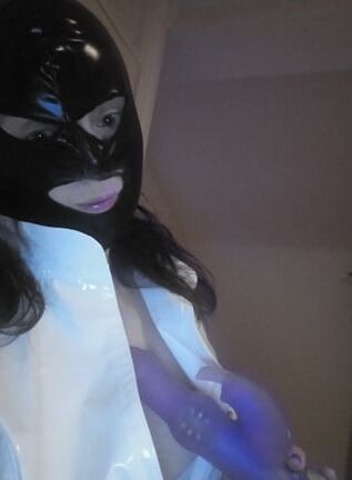 my masked pvc maid and nurse uniform