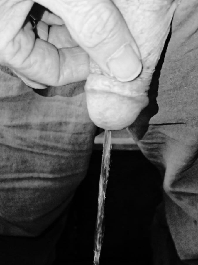 Piss in arty farty black and white