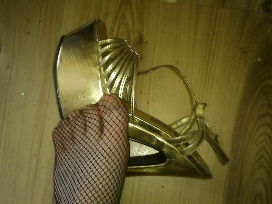 Heels and fishnet