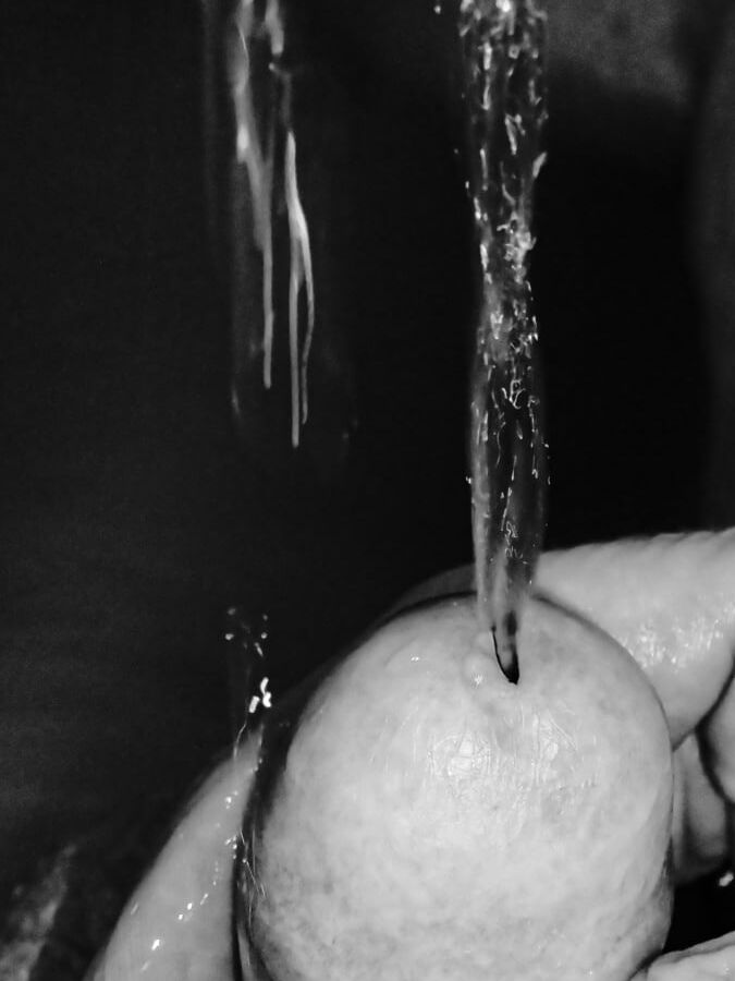 Piss in arty farty black and white