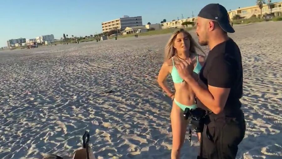 Tay Conti aka wwe nxt Taynara Conti photoshoot on the beach