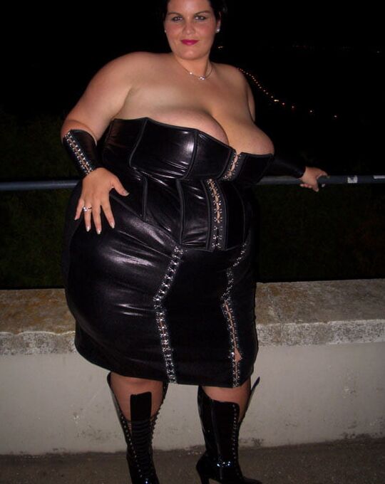 Plus size leather