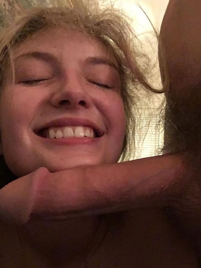 Skinny Blonde Facial Lover