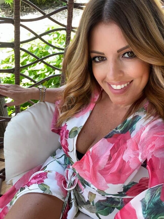 Smiling milf