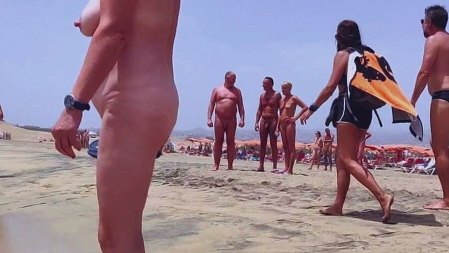 Naturist beach and sand dunes