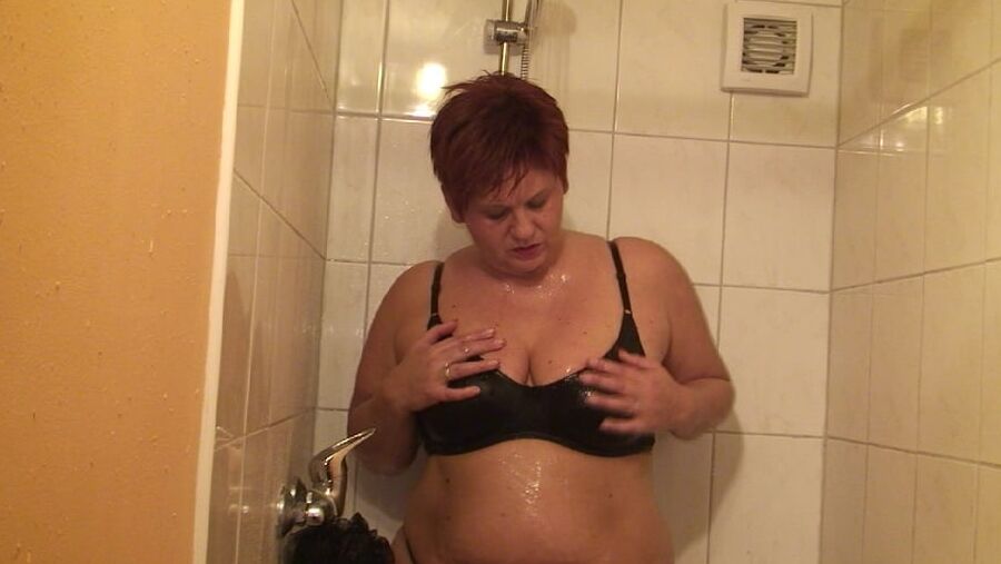 I shower in clothes and then strip