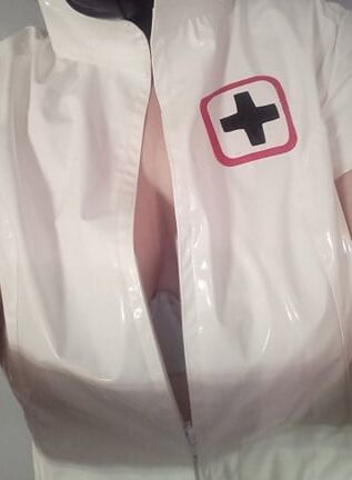 my masked pvc maid and nurse uniform