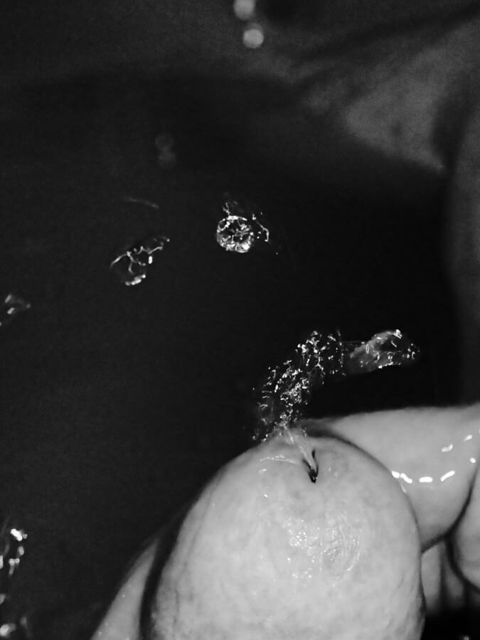 Piss in arty farty black and white