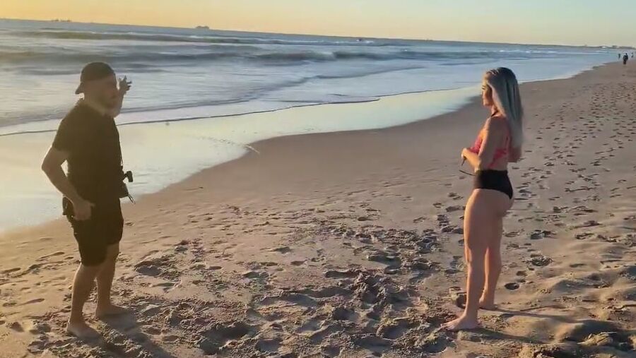 Tay Conti aka wwe nxt Taynara Conti photoshoot on the beach