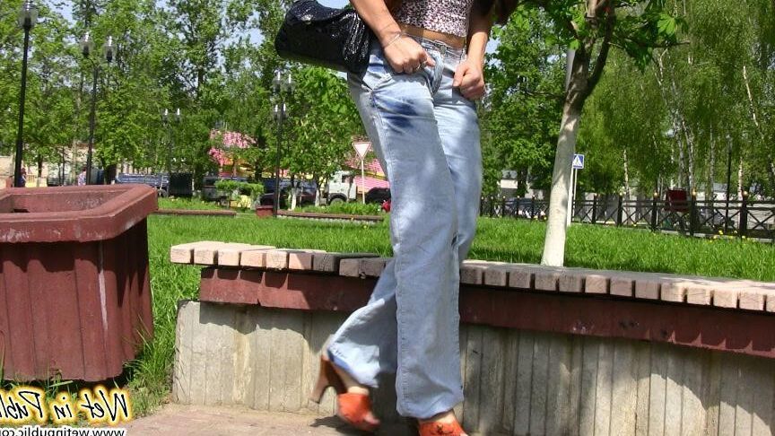 - pissing pee wet - panties down and piss outdoor public