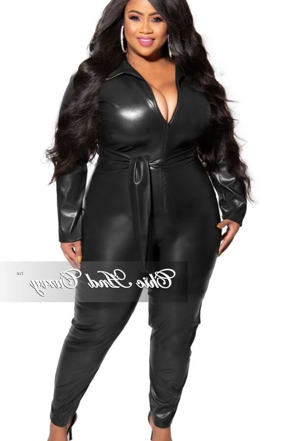 Plus size leather