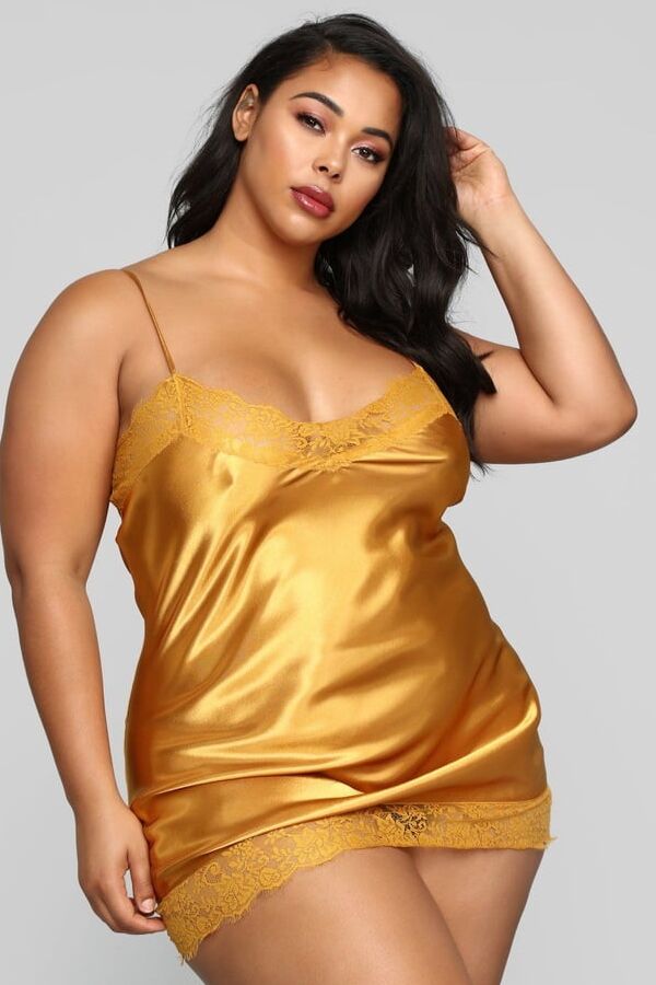 Plus Size Gold Lingerie