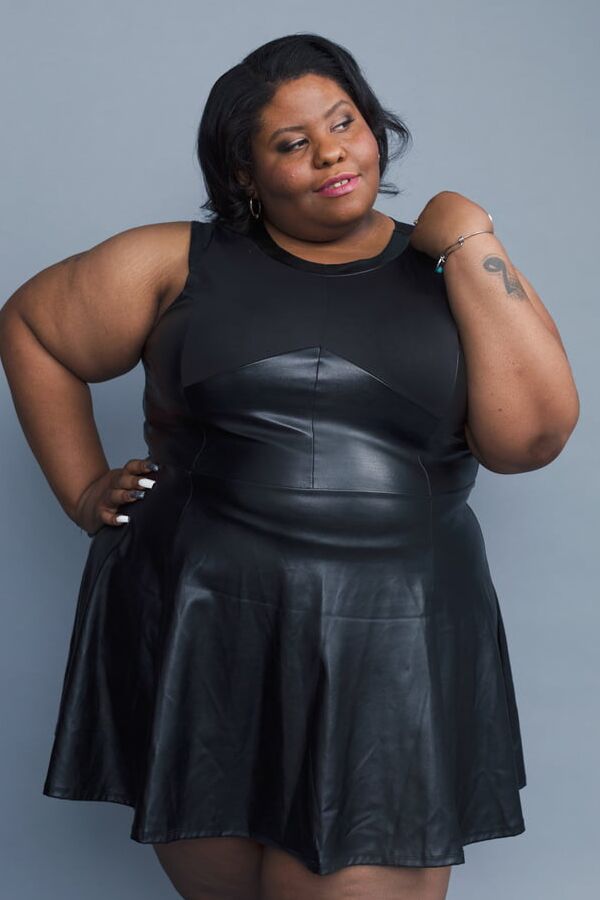 Plus size leather