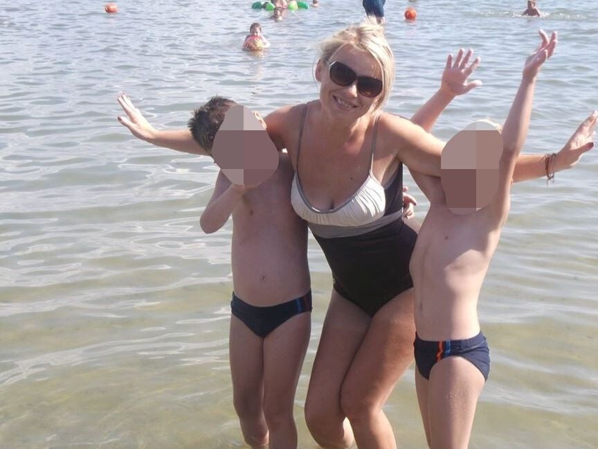 Clothed mature blonde (friend of my wife)