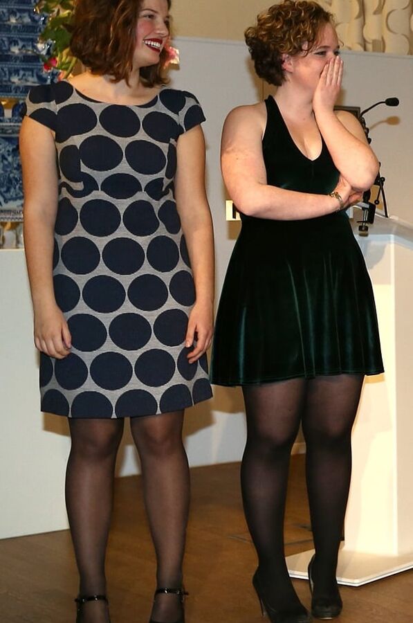 Museum Girls in Pantyhose