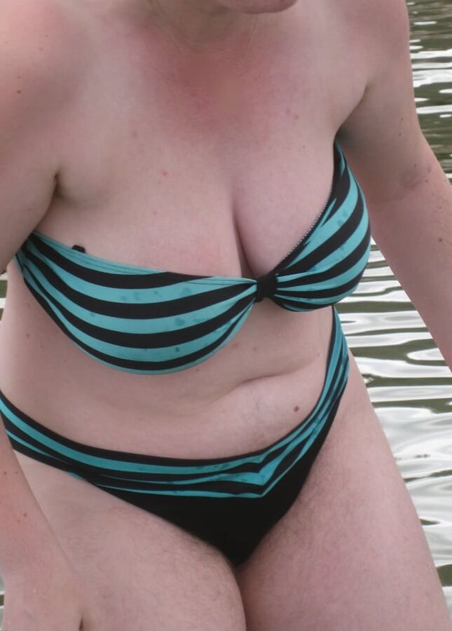 - my wife Annett - beach voyeur and home with bikini