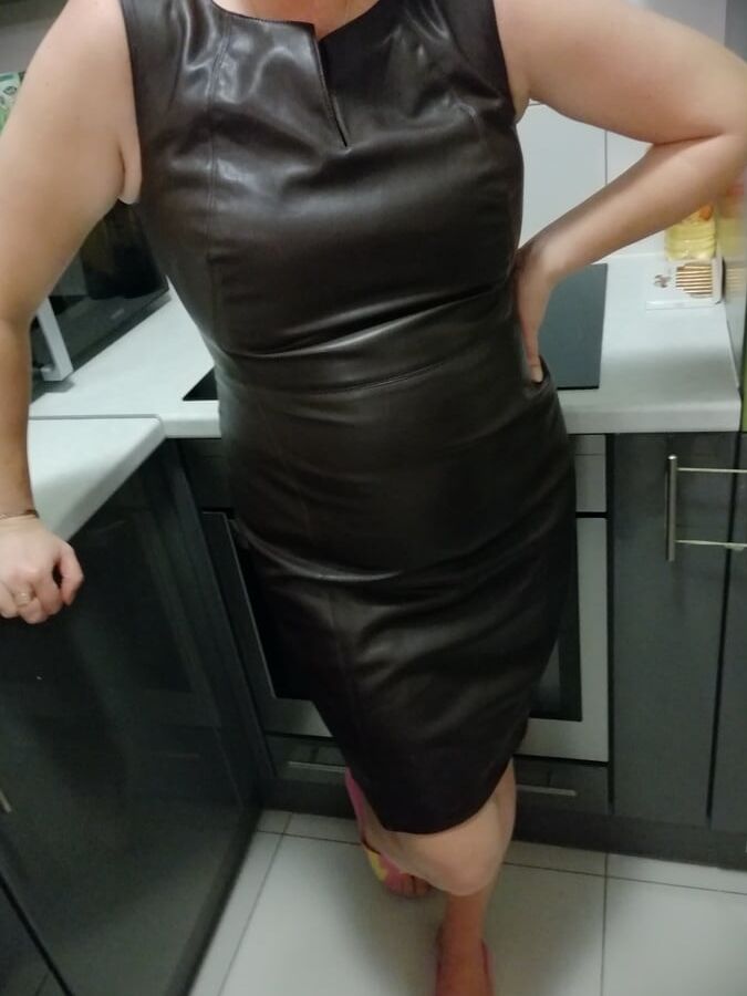 Leather dress