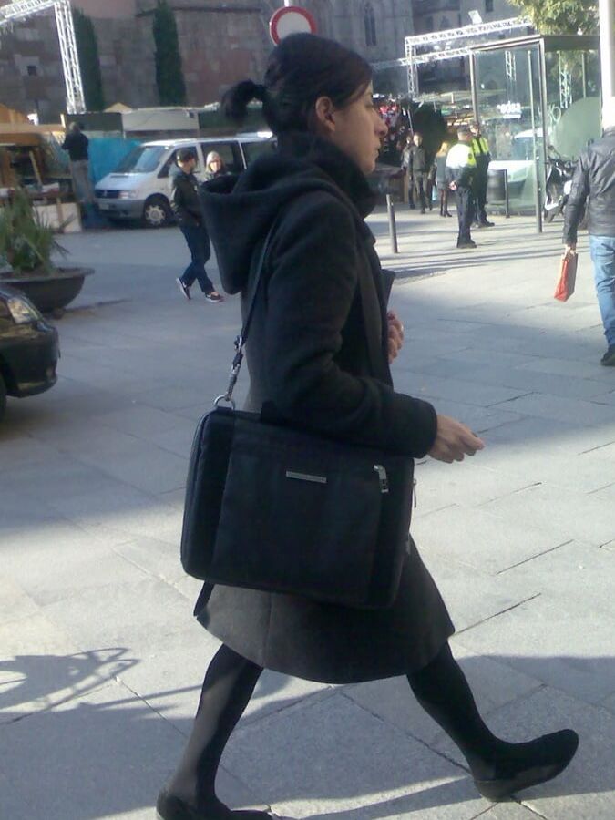 Street Pantyhose - Unaware Cunny on the Street