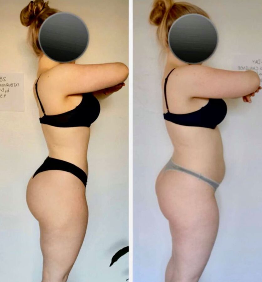 Before after booty