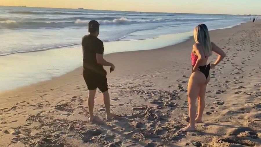 Tay Conti aka wwe nxt Taynara Conti photoshoot on the beach