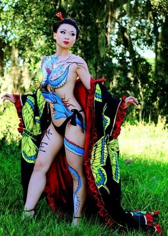 Greatest Body Paints Sexy Women models
