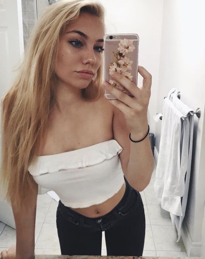 Young blond slutty beauty