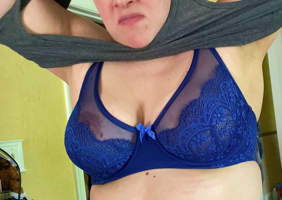 Wife in see thru bra