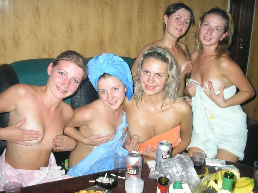 Girls Covering Their Nudity