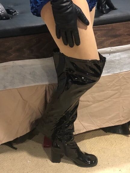 Bootsie in Her Boots and Bondage