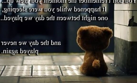 Naughty Girl with Teddy Bears-