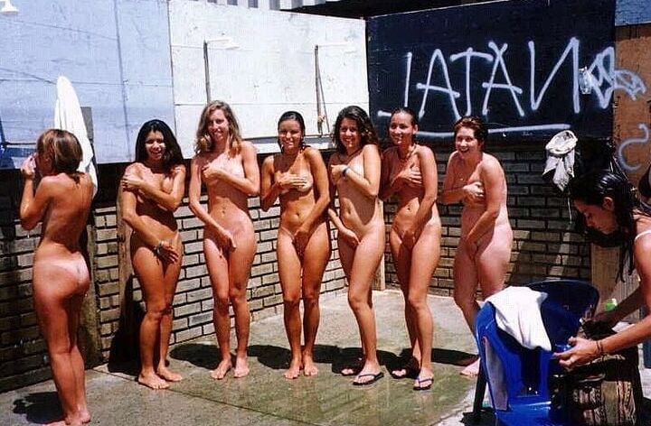 Girls Covering Their Nudity