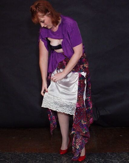 Lady Ripping her Clothes