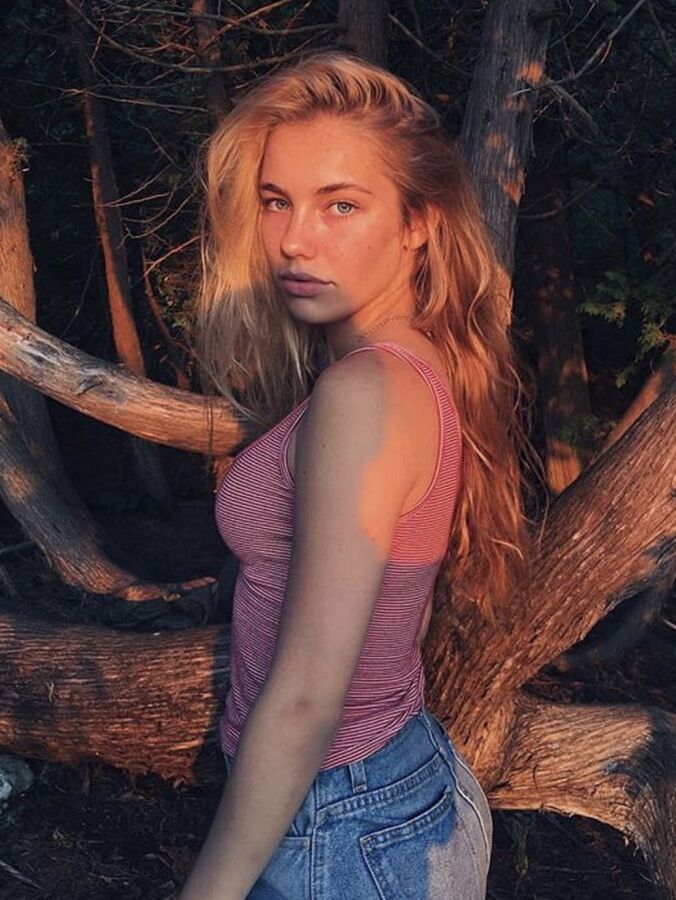 Young blond slutty beauty