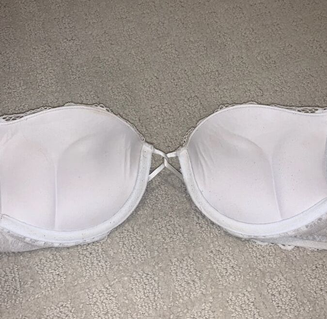 Girl Selling All Her Bombshell Bras