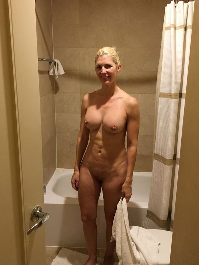 Fit Blond Wife