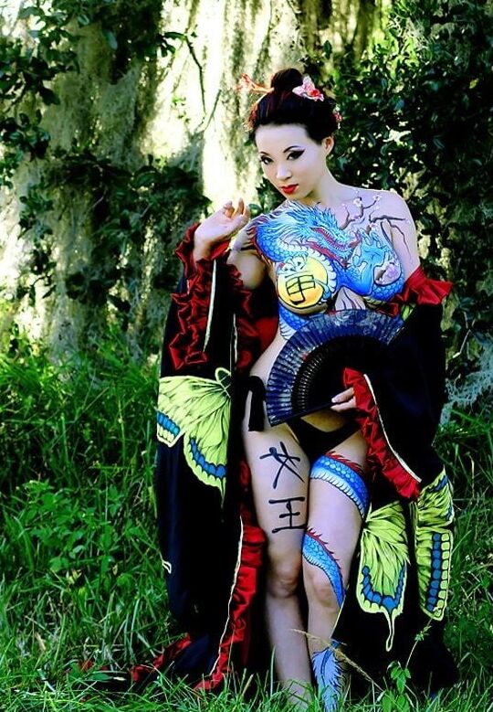 Greatest Body Paints Sexy Women models