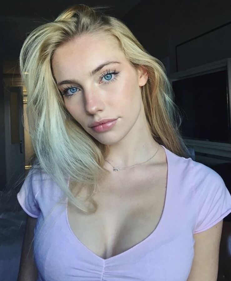 Young blond slutty beauty