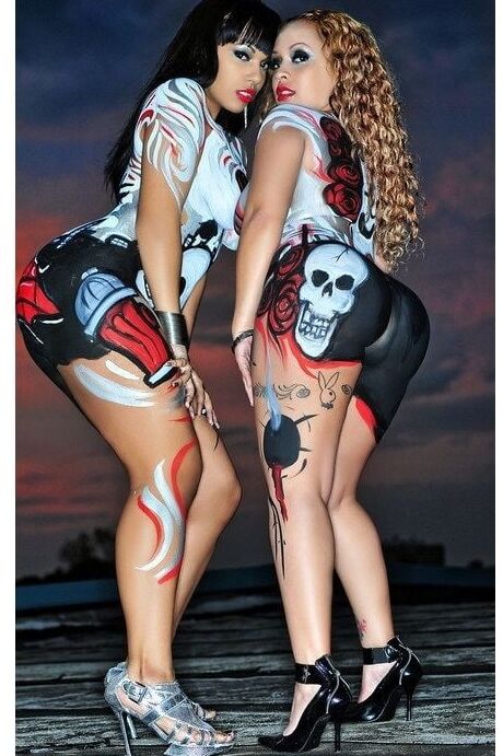 Greatest Body Paints Sexy Women models