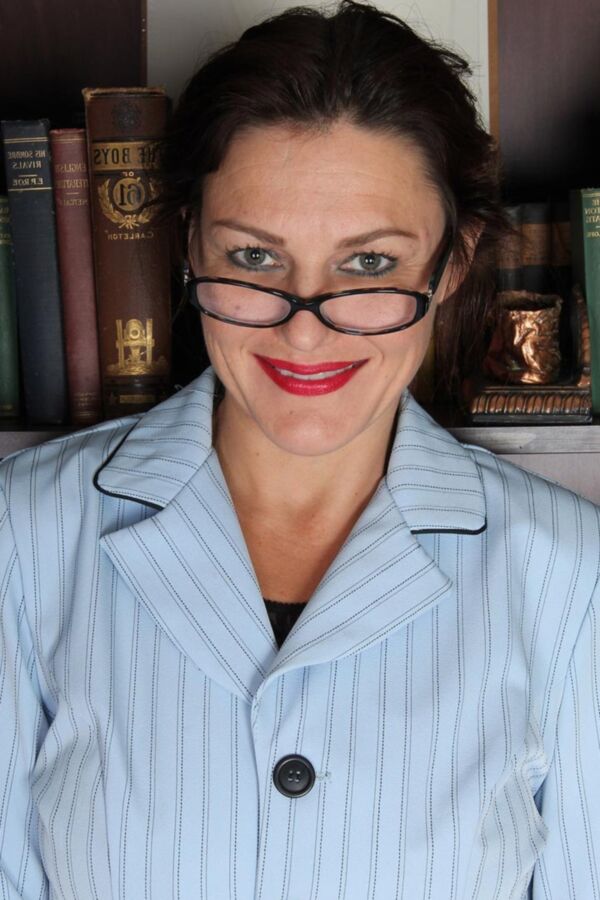 British busty teacher strips