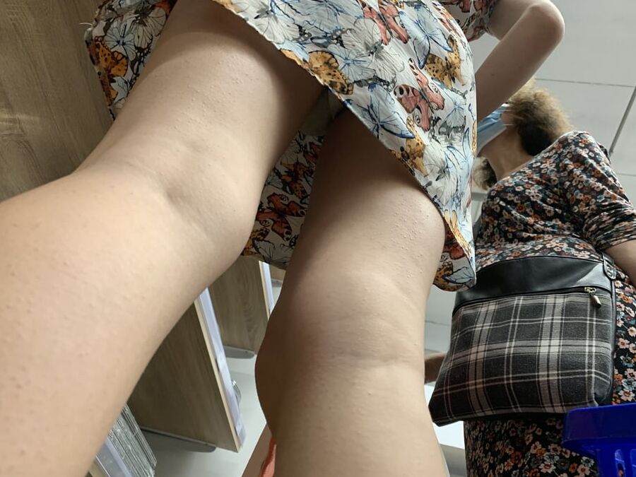 Mmm upskirt in mall