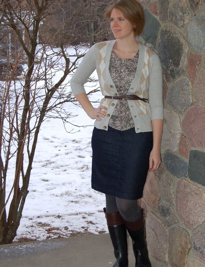 USA Fashionista Wife in Tights