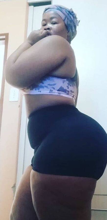 Huge booty wide hip butter face bbw african pear Azah