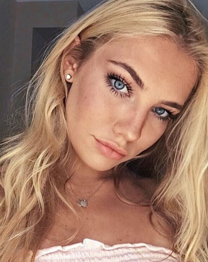 Young blond slutty beauty