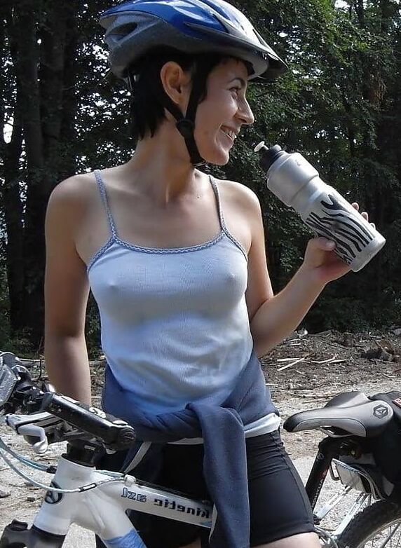 Sexy babes braless and pokies with visible nipples