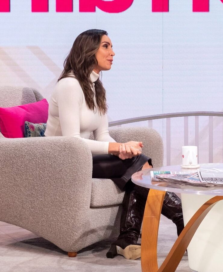 Female Celebrity Boots &amp; Leather - Christine Lampard