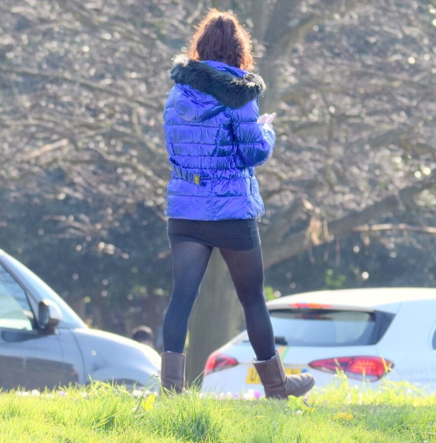 Street Pantyhose - Brit Slag in the Park