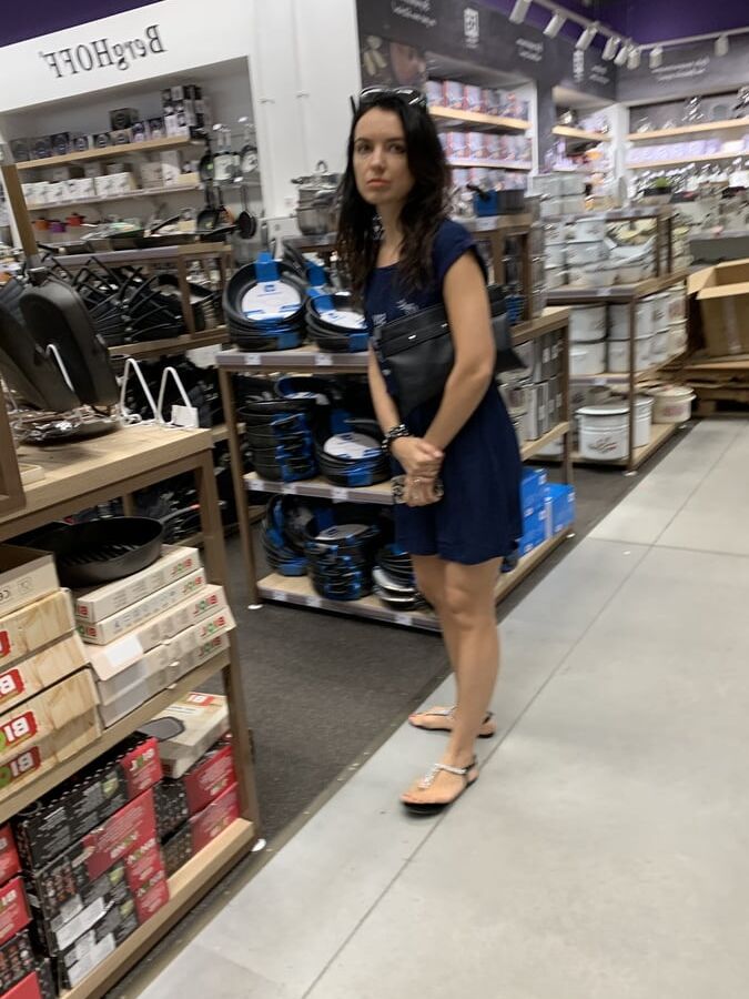 Upskrt blue dress